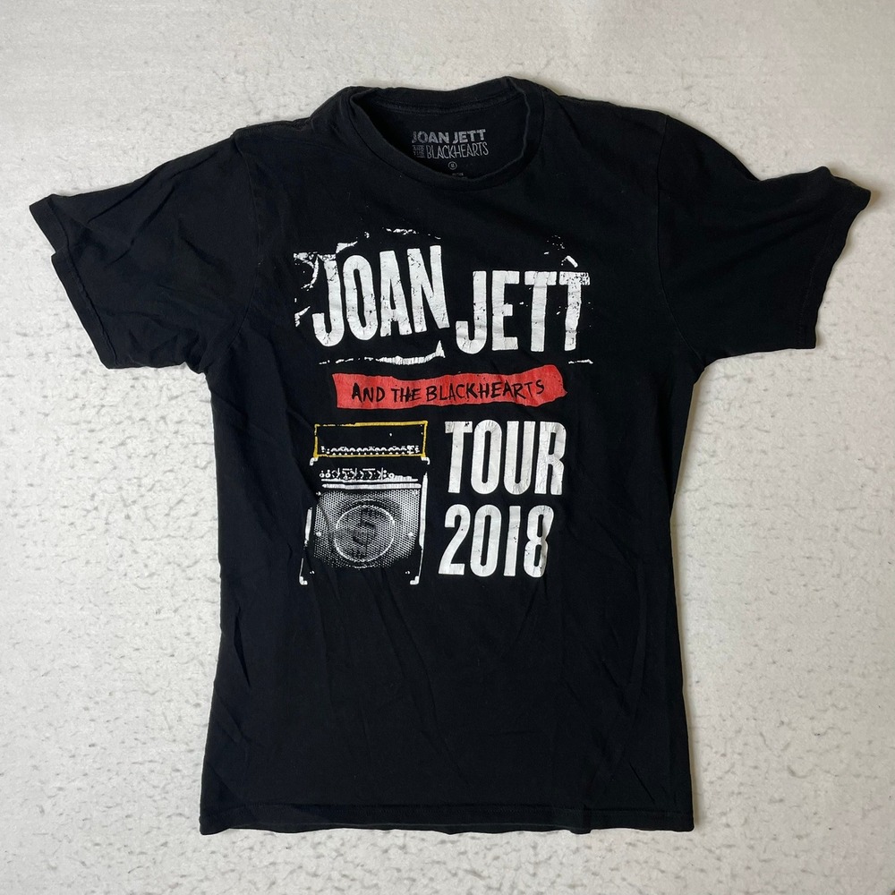 Joan Jett and The Blackhearts Tour 2018 T-Shirt Mens Medium Black‎ Rock Concert